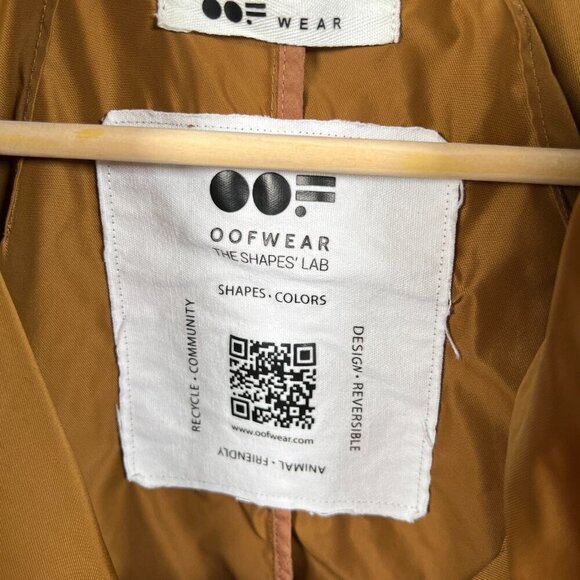 OOF WEAR Oversized Trench Coat Jacket Womens Size IT 40 US 2 Brown Minimal - Picture 4 of 12